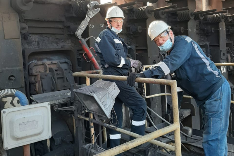 Завершение регулировки анкеража КБ №1 АО "ЕВРАЗ ЗСМК"